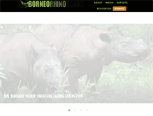 Tablet Screenshot of borneorhinoalliance.org
